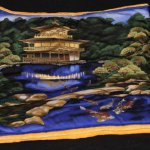 Rechteck Decke mit asiatischem Tempelmotiv